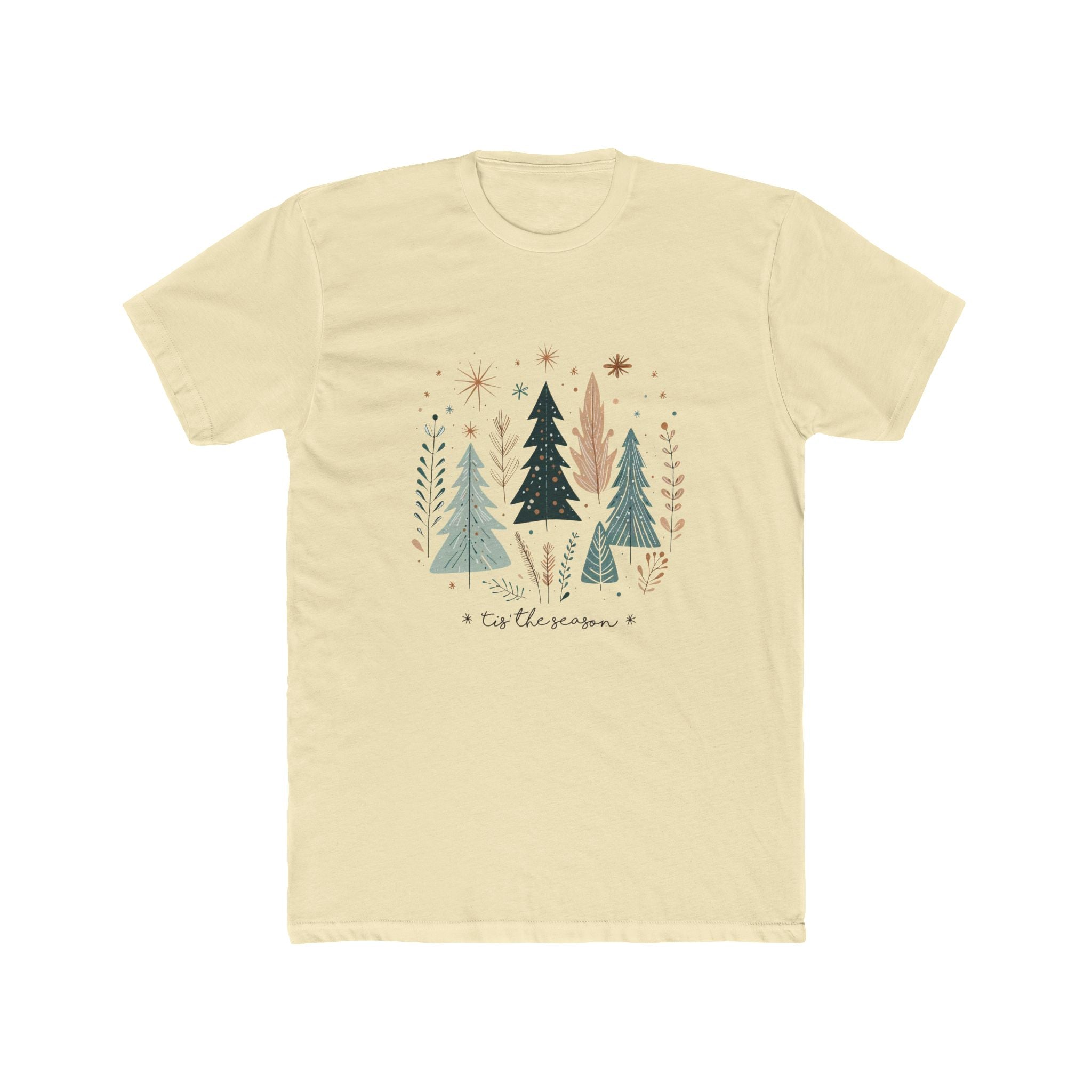 Whimsical Forest Unisex Tee, Nature Lover Shirt, Christmas Gift, Holiday Apparel, Eco-Friendly Fashion, Soft Cotton Crew