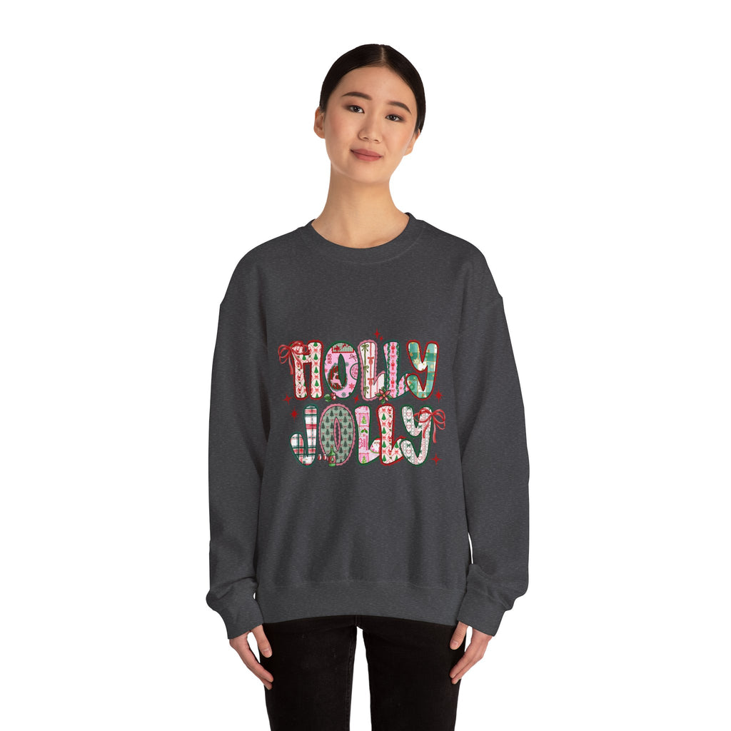 Holiday Cheer Crewneck Sweatshirt, Cozy Sweatshirt, Winter Gift, Christmas Apparel, Unisex Holiday Clothing
