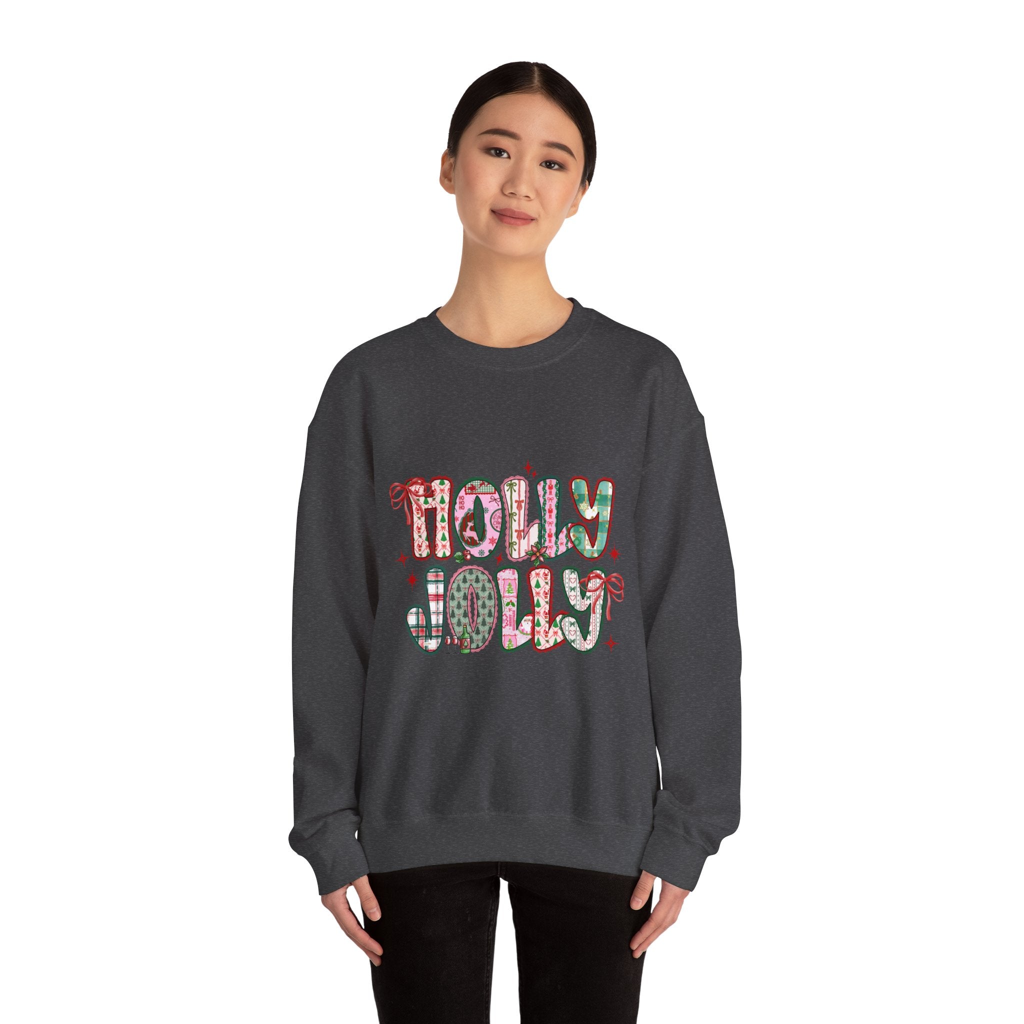 Holiday Cheer Crewneck Sweatshirt, Cozy Sweatshirt, Winter Gift, Christmas Apparel, Unisex Holiday Clothing