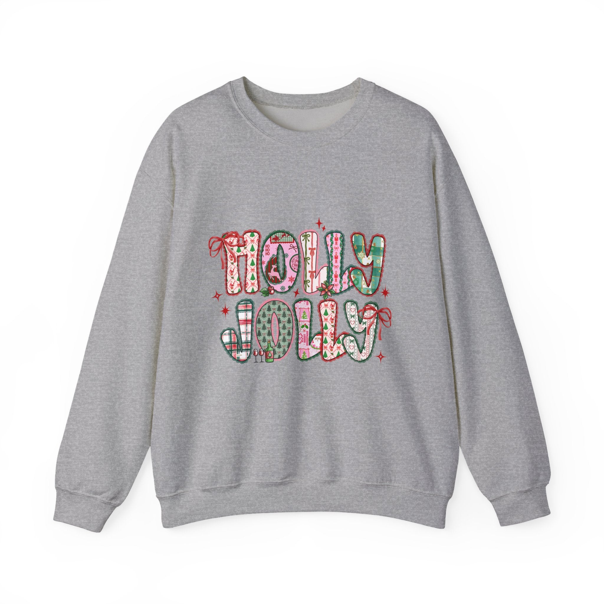 Holiday Cheer Crewneck Sweatshirt, Cozy Sweatshirt, Winter Gift, Christmas Apparel, Unisex Holiday Clothing
