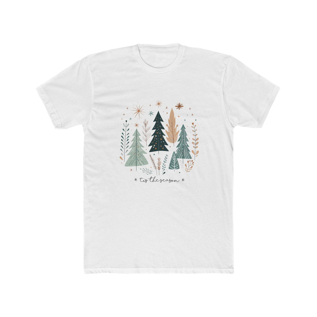 Whimsical Forest Unisex Tee, Nature Lover Shirt, Christmas Gift, Holiday Apparel, Eco-Friendly Fashion, Soft Cotton Crew